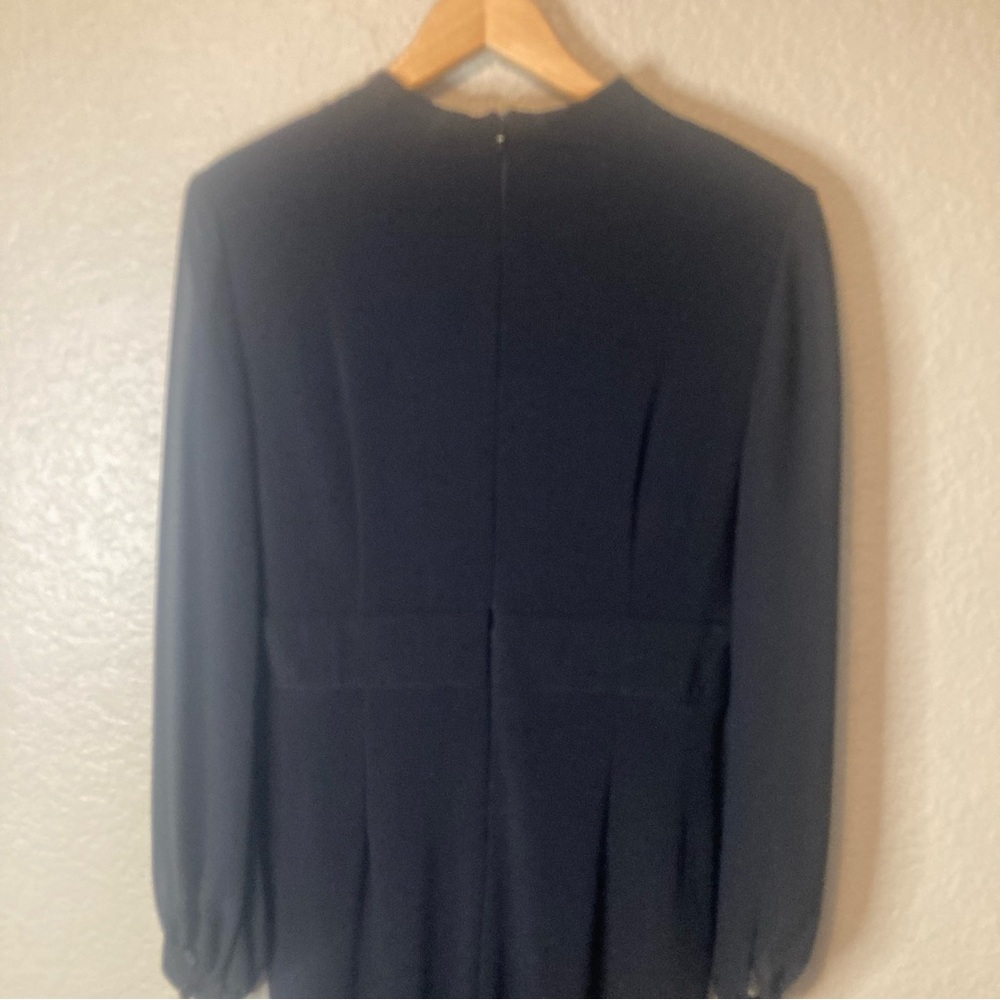 Alex Evenings Womens 10 Black Long Sleeve Gown Maxi Dress Formal Wedding $129 - Picture 16 of 16